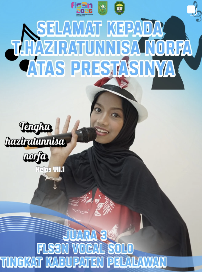JUARA 3 FLS3N VOCAL SOLO TINGKAT KABUPATEN PELALAWAN